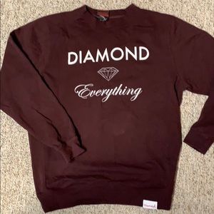 XL Diamond Supply Co burgundy Sweater